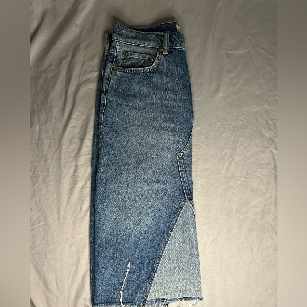 Super trendy jeans skirt